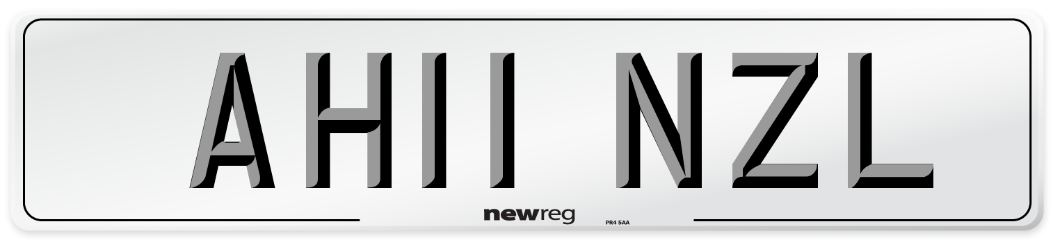 AH11 NZL Number Plate from New Reg